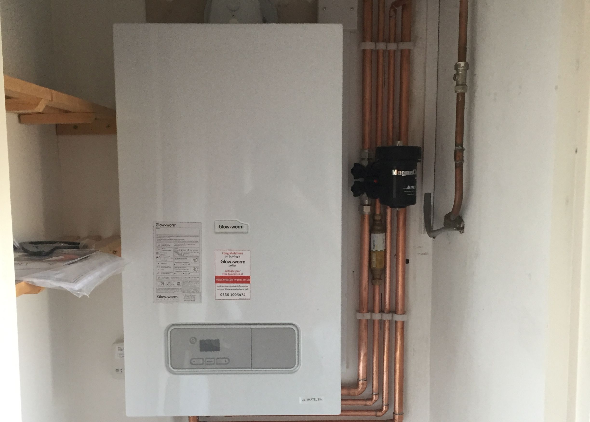 glow worm boiler installed by our local gas engineer in st albans